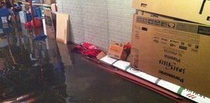 Water Damage From Flooding In Garage